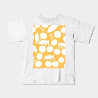 Yellow silhouette summer seamless pattern Kids T-Shirt